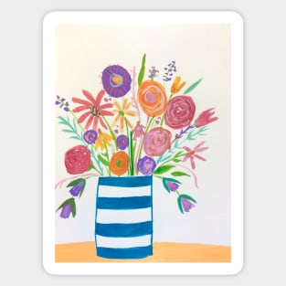 Bright Summer Colourful Florals Sticker